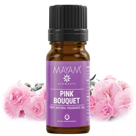 Parfumant natural Elemental, Buchet roz, 10 ml, [],https:lilarossa.ro