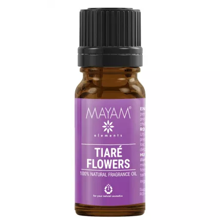 Parfumant natural Elemental, Flori de Tiare, 10 ml, [],lilarossa.ro