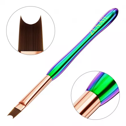 Pensula unghii french Zenail Chameleon #6 U shape, [],https:lilarossa.ro