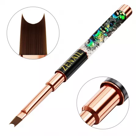 Pensula unghii french Zenail Ocean #4, [],https:lilarossa.ro