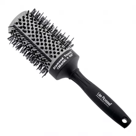 Perie profesionala Lila Rossa Diamond Touch, din ceramica, neagra, dt53, [],https:lilarossa.ro