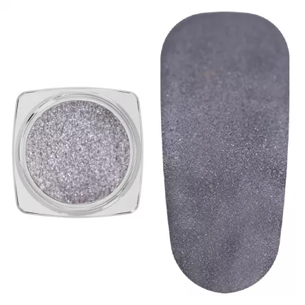 Pigment cu efect de oglinda, cu aplicator, 2 g, silver, [],https:lilarossa.ro