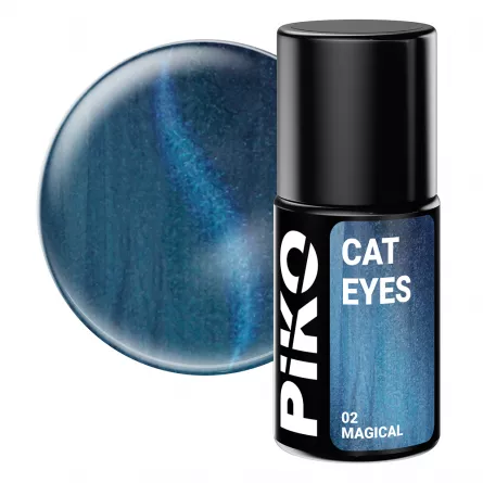 Oja semipermanenta, Piko, 7 ml, Cat Eyes, 02 Magical, [],https:lilarossa.ro