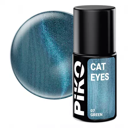 Oja semipermanenta, Piko, 7 ml, Cat Eyes, 07 Green, [],https:lilarossa.ro