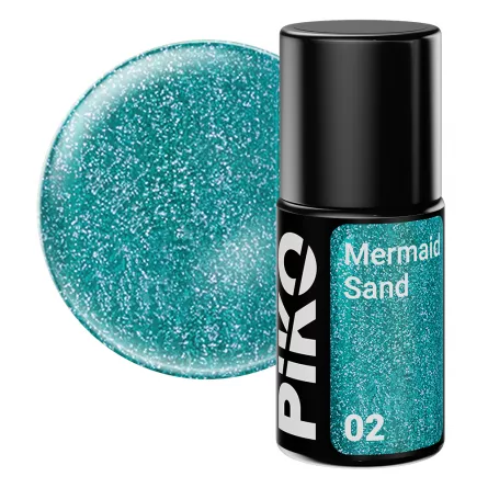 Oja semipermanenta Piko, Mermaid Sand, 7 g, 02, Dark Aquamarine, [],https:lilarossa.ro