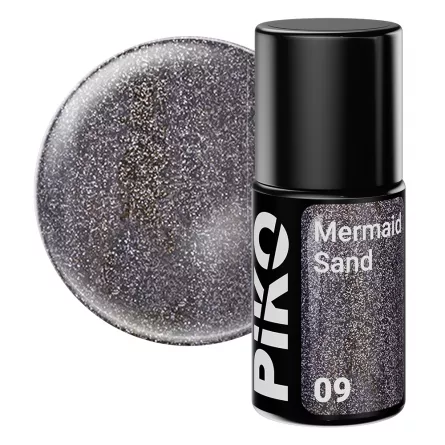Oja semipermanenta Piko, Mermaid Sand, 7 g, 09, Black Glimmer, [],https:lilarossa.ro