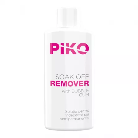 Solutie pentru indepartarea ojelor semipermanente, 50 ml, Piko, bubble gum, [],https:lilarossa.ro