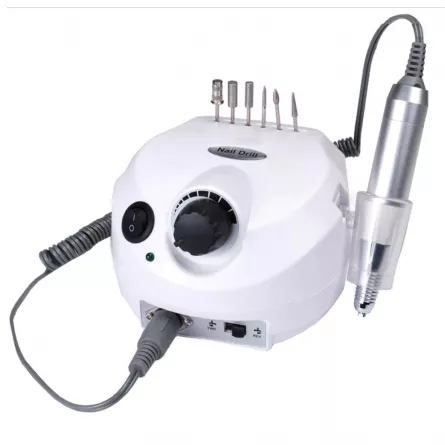 Pila electrica, freza de unghii, Miley, alba, 30.000 rpm, 30 W, [],https:lilarossa.ro