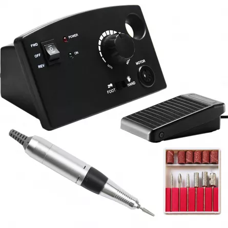 Pila electrica, freza de unghii pentru incepatori 35.000 rpm, [],https:lilarossa.ro
