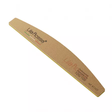Pila unghii Lila Rossa, semiluna, granulatie 100/100, [],https:lilarossa.ro