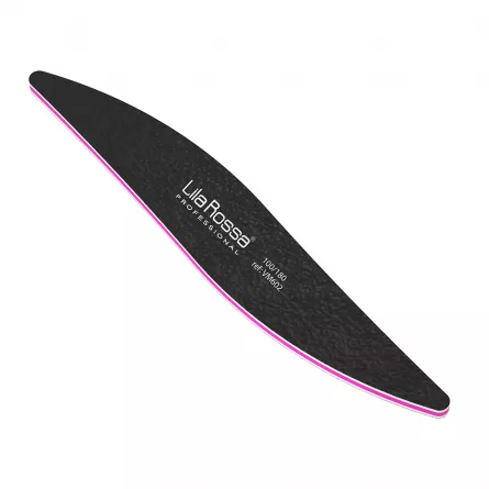 Pila unghii Lila Rossa, ovala, neagra, granulatie 100/180, [],https:lilarossa.ro
