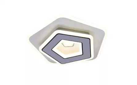 Plafoniera led cu telecomanda, pentagon, lumina reglabila, 100 W, lumina rece, calda, neutra, [],https:lilarossa.ro