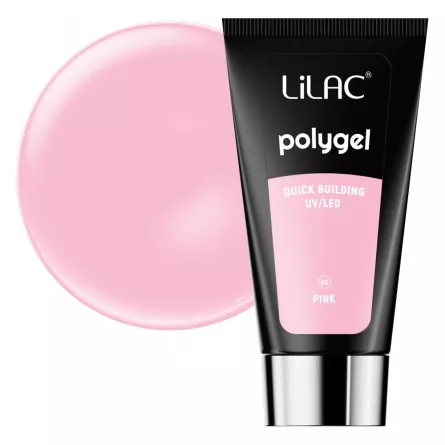 Polygel Lilac Quick Building Pink 30 g, [],https:lilarossa.ro