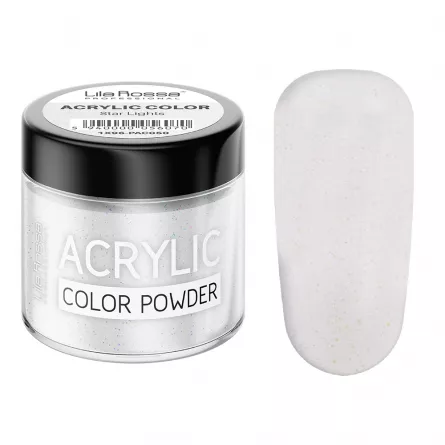 Pudra acrilica color, Lila Rossa, Star Light, 7 g, [],https:lilarossa.ro