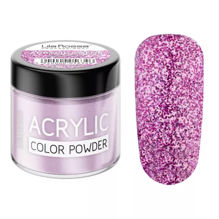 Pudra acrilica color, Lila Rossa, Bloom Pink, 7 g, [],https:lilarossa.ro