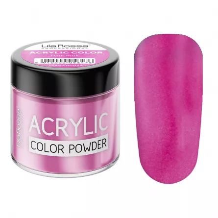 Pudra acrilica color, Lila Rossa, Dark Pink, 7 g, [],https:lilarossa.ro