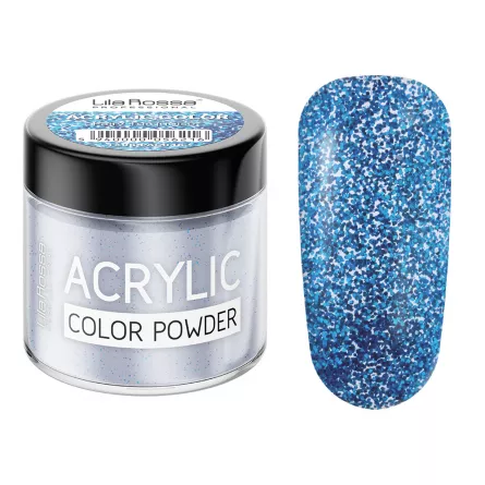 Pudra acrilica color, Lila Rossa, Fairy Turquoise, 7 g, [],https:lilarossa.ro