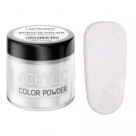 Pudra acrilica color, Lila Rossa, Glitter Zilionaire, 7 g, [],https:lilarossa.ro
