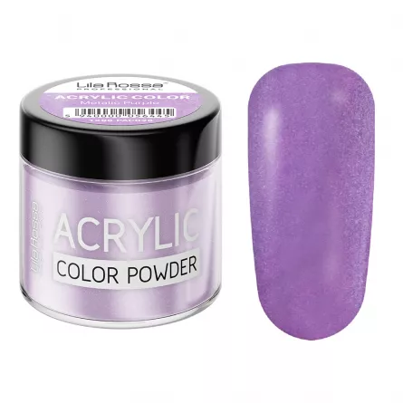 Pudra acrilica color, Lila Rossa, Metalic Purple, 7 g, [],lilarossa.ro