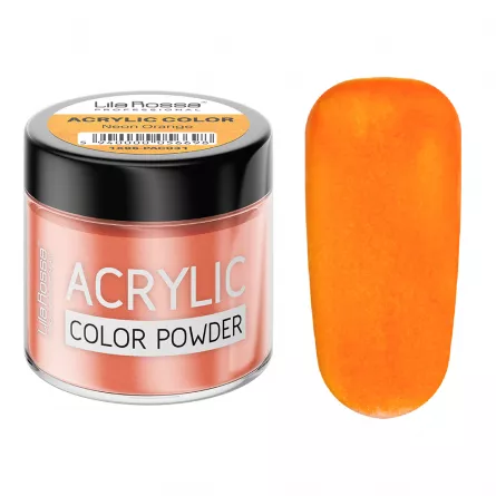 Pudra acrilica color, Lila Rossa, Neon Orange, 7 g, [],https:lilarossa.ro