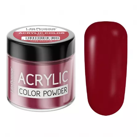 Pudra acrilica color, Lila Rossa, Red, 7 g, [],https:lilarossa.ro