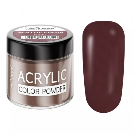 Pudra acrilica color, Lila Rossa, Brown, 7 g, [],https:lilarossa.ro