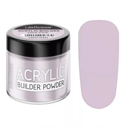 Pudra acrilica constructie, Lila Rossa, 12 g, Dark Pink, [],https:lilarossa.ro