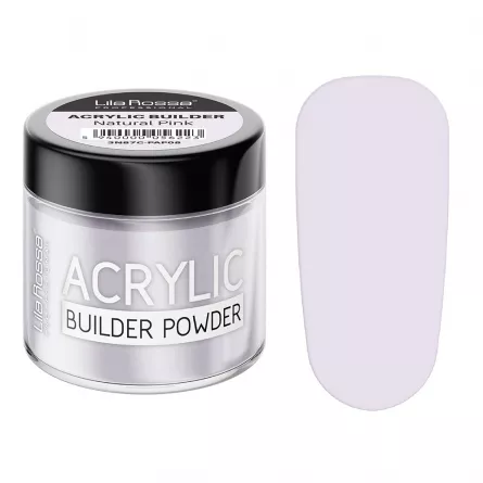 Pudra acrilica constructie, Lila Rossa, 12 g, Natural Pink, [],https:lilarossa.ro