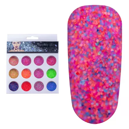 Set decor unghii, Lila Rossa, tip pudra zahar, [],https:lilarossa.ro