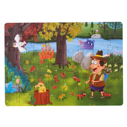 Puzzle Karemi, Furnica rasplatind favoarea, 48 piese, nr 06, [],https:lilarossa.ro