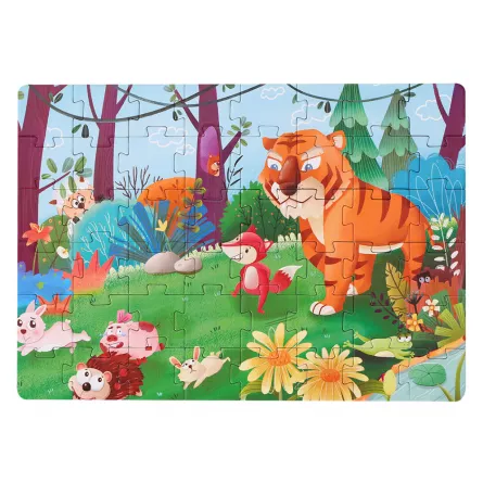 Puzzle Karemi, Povestea Tigrului si a Vulpi, 48 piese, nr 04, [],https:lilarossa.ro