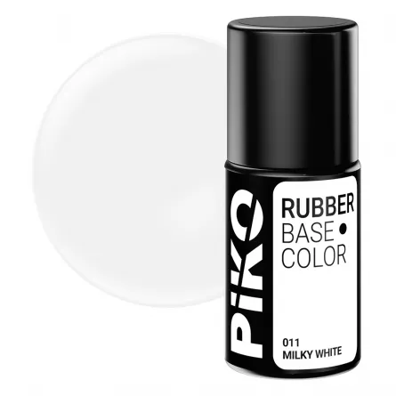 Baza Piko Rubber, Base Color, 7 ml, 011 Milky White, [],https:lilarossa.ro