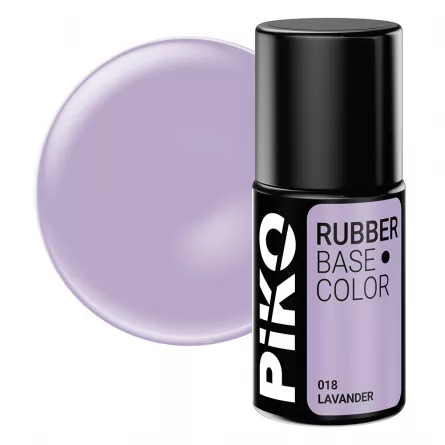 Baza Piko Rubber, Base Color, 7 ml, 018 Lavander, [],https:lilarossa.ro