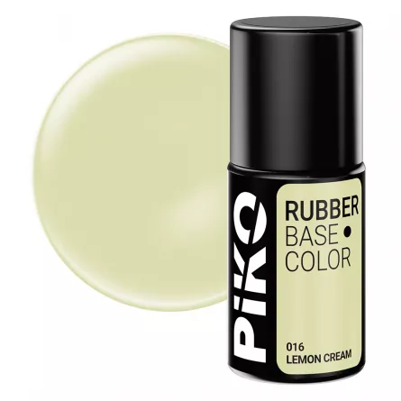 Baza Piko Rubber, Base Color, 7 ml, 016 Lemon Cream, [],https:lilarossa.ro