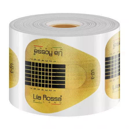 Sabloane unghii late Lila Rossa,  aurii, U2-3, set 500 buc, [],https:lilarossa.ro