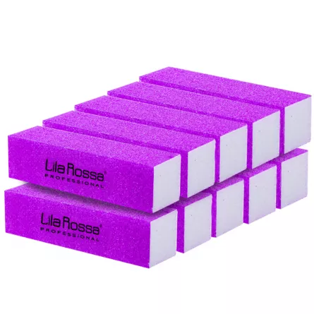 Set 10 buffere pentru luciul unghiei, Lila Rossa,  roz,  refolosibile, dreptunghi, JF4505, [],https:lilarossa.ro