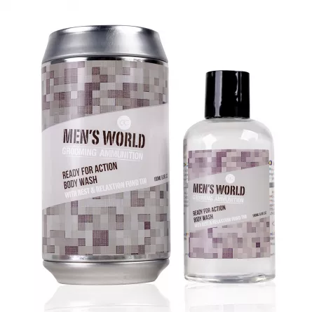 Set cadou barbati, gel de dus, MEN'S WORLD, [],https:lilarossa.ro