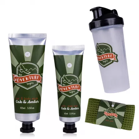 Set cadou barbati, gel de dus, balsam after shave, prosop, [],https:lilarossa.ro