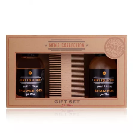Set cadou barbati, gel de dus, sampon, pieptene barba, [],https:lilarossa.ro