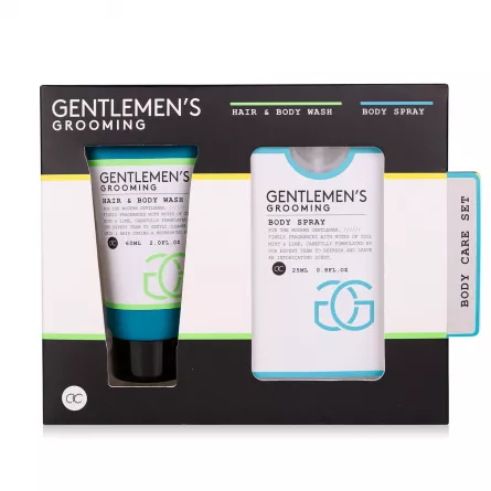 Set cadou barbati, gel de dus, spray corp, GENTLEMEN'S GROOMING, [],https:lilarossa.ro