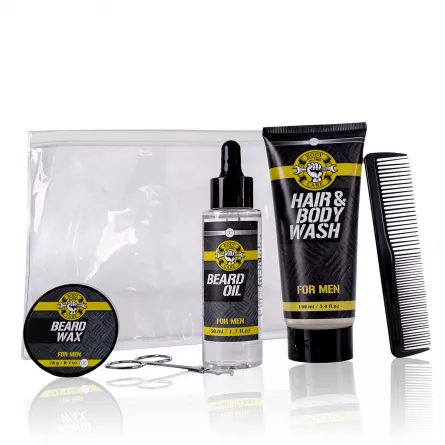 Set cadou barbati, gel de dus, ceara barba, foarfece barba, [],https:lilarossa.ro
