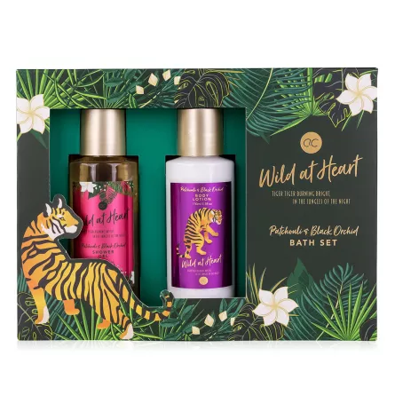 Set cadou femei, gel de dus, lotiune de corp, WILD AT HEART, [],https:lilarossa.ro