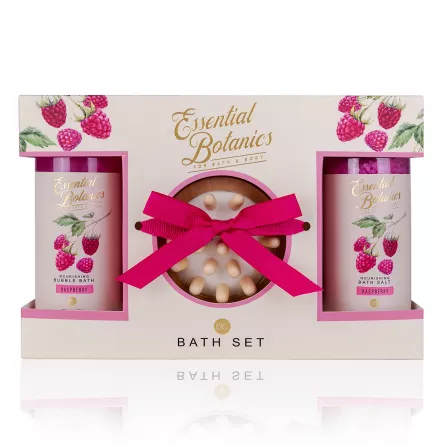 Set cadou femei, gel de dus, sare de baie, perie de masaj, [],https:lilarossa.ro
