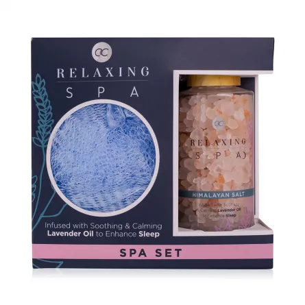 Set cadou femei, sare de baie, burete, RELAXING SPA, [],https:lilarossa.ro