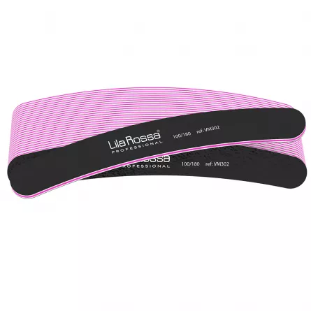 Set pile unghii Lila Rossa, banana, negre, granulatie 100/180, 25 buc, [],https:lilarossa.ro