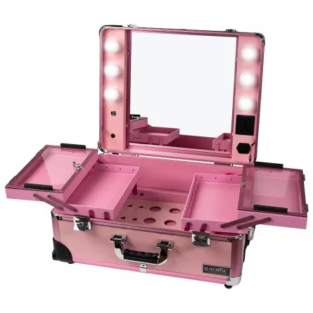 Statie de makeup profesionala, roz, [],https:lilarossa.ro