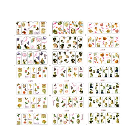 Sticker A4 pentru decor unghii 12 in 1, 1869-1880, [],https:lilarossa.ro