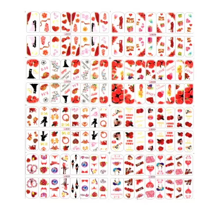 Sticker A4 pentru decor unghii, 257-264, [],https:lilarossa.ro