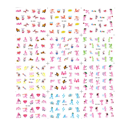 Sticker A4 pentru decor unghii 12 in 1, 493-504, [],https:lilarossa.ro