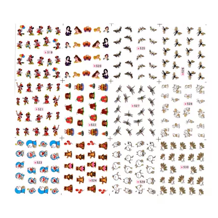 Sticker A4 pentru decor unghii 12 in 1, 519-530, [],https:lilarossa.ro